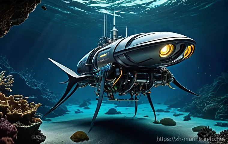 해양자원 개발 기업 - **Prompt Title: Advanced Deep-Sea Mineral Exploration**
    **Detailed Prompt:** A majestic, futuris...